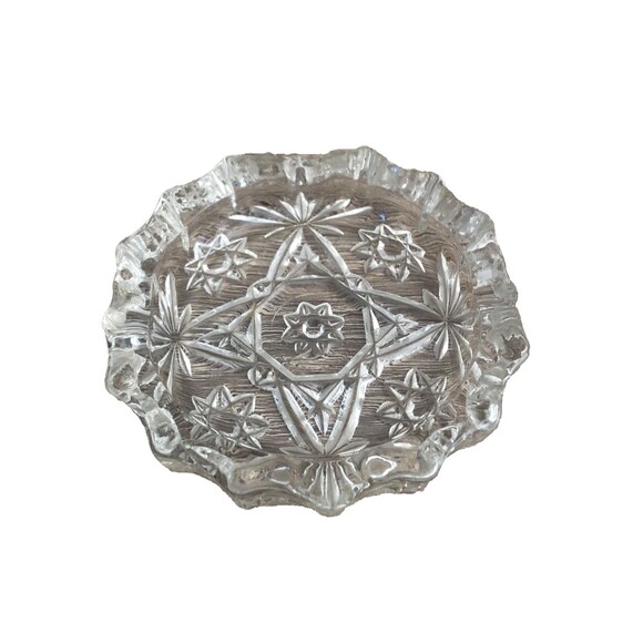 Vintage Anchor Hocking Early American Prescut Glass Ashtray Pattern EAPC Pattern - Picture 1 of 6